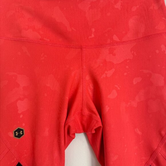 Under Armour | UA RUSH Upstream Pink Camo Compression Crop Leggings XS NWOT - Picture 7 of 10